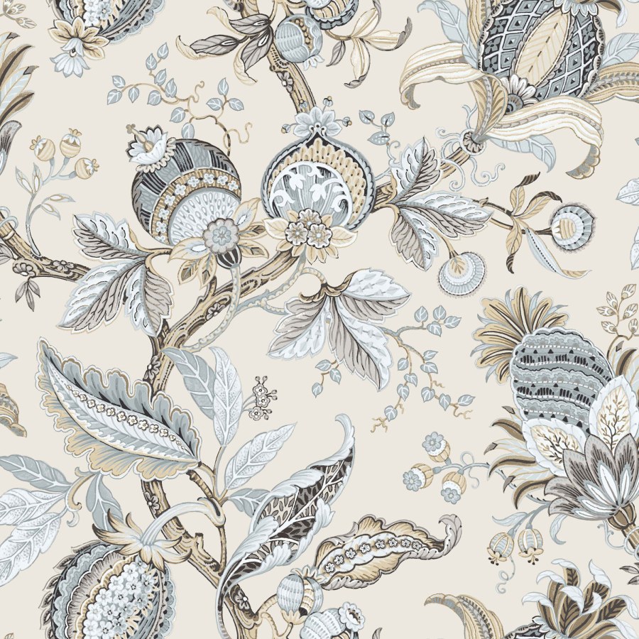 Bež cvjetna flis tapeta za zid, 84039, Blooming Garden, Cristiana Masi by Parato | Ljepilo Gratis - Parato by Cristiana Masi
