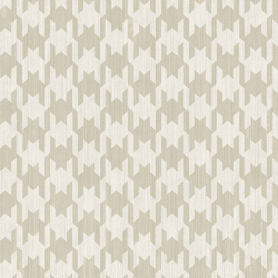 Bež flis tapeta za zid, pijetlova stopa, 26440, Thai, Cristiana Masi by Parato | Ljepilo Gratis