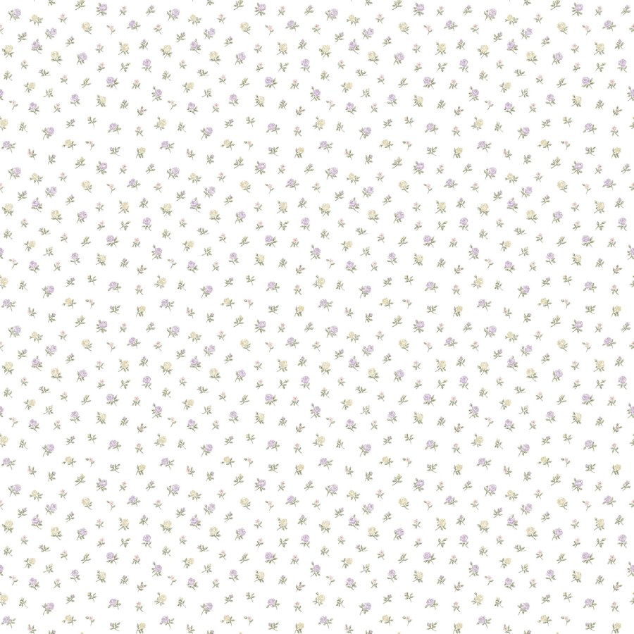 Bijela cvjetna flis tapeta za zid, 12335, Fiori Country, Parato | Ljepilo Gratis - Parato by Cristiana Masi