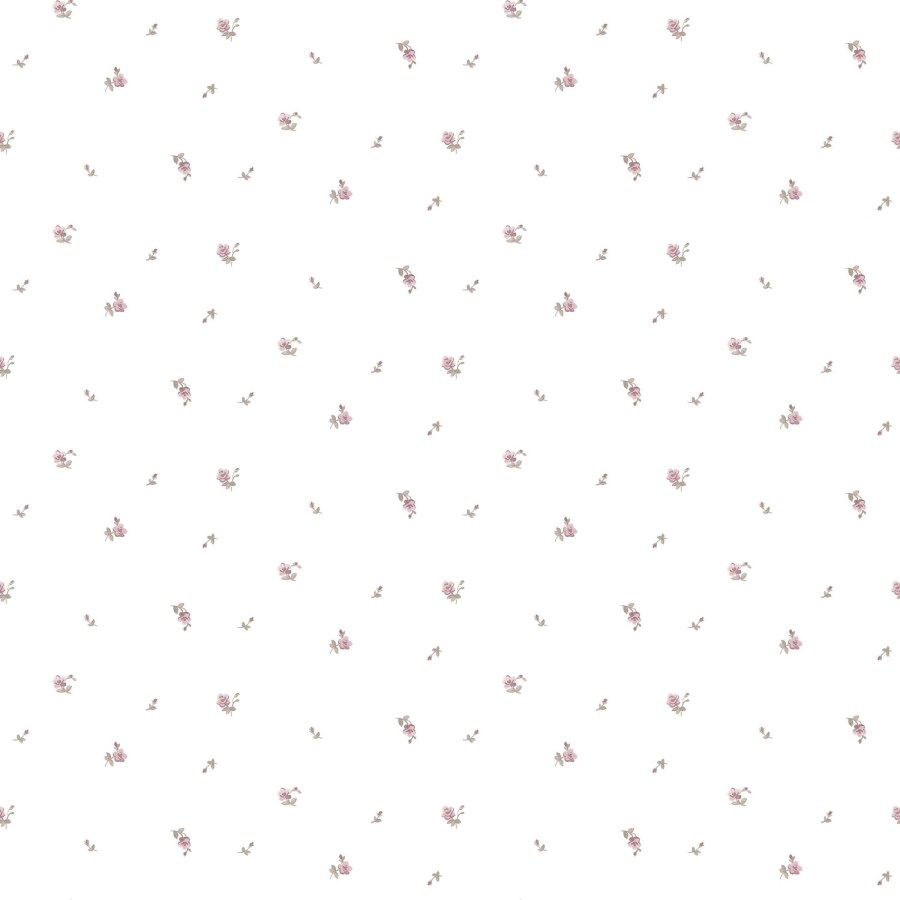 Bijela cvjetna flis tapeta za zid, 12341, Fiori Country, Parato | Ljepilo Gratis - Parato by Cristiana Masi