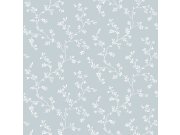 Svijetloplava cvjetna flis tapeta za zid, 12353, Fiori Country, Paratto | Ljepilo Gratis