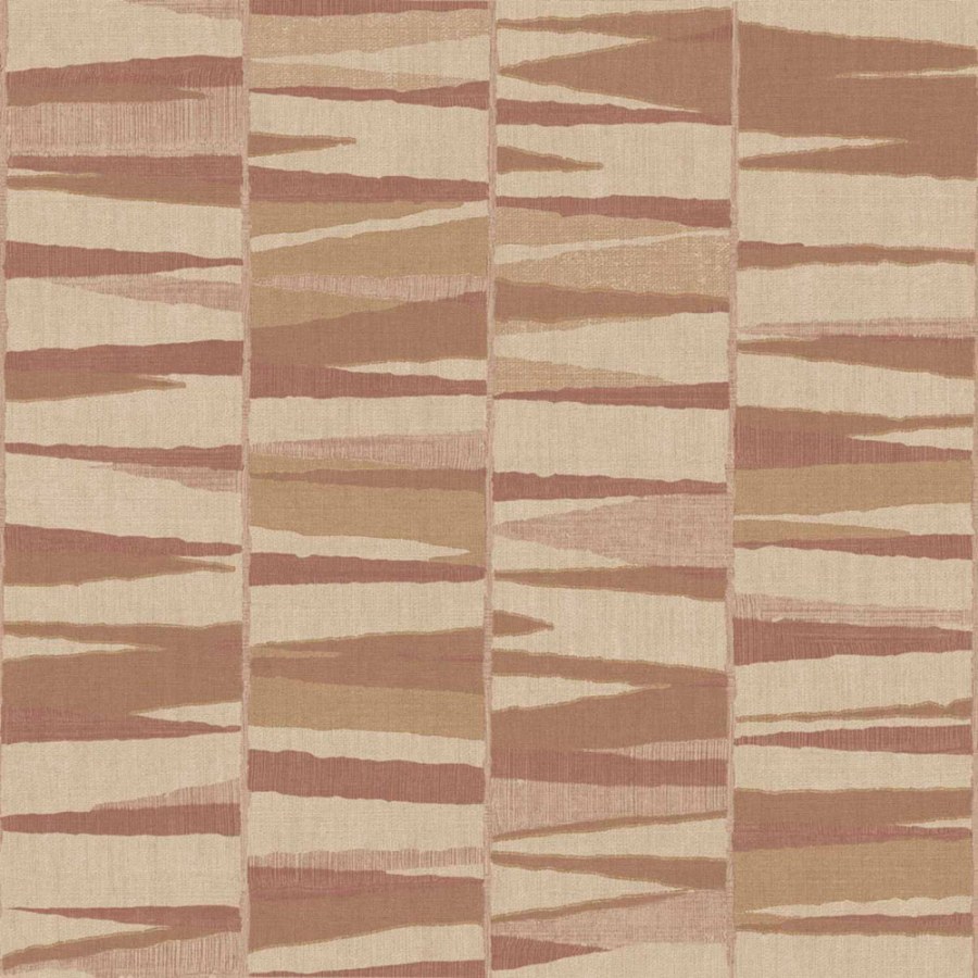 Geometrijska flis tapeta za zid, crveno-smeđa, 32448, Vitalis, Parato by Cristiana Masi | Ljepilo Gratis