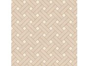 Geometrijska flis tapeta za zid, smeđe-bež, 32423, Vitalis, Parato by Cristiana Masi | Ljepilo Gratis Parato by Cristiana Masi