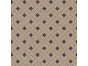 Geometrijska flis tapeta za zid, smeđe-crna, 32427, Vitalis, Parato by Cristiana Masi | Ljepilo Gratis Parato by Cristiana Masi