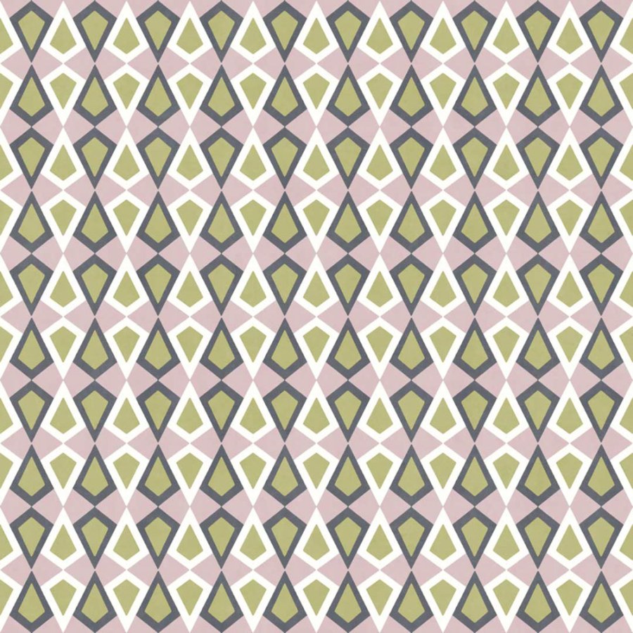 Geometrijska flis tapeta za zid, zelena, lila, 2036, Rio, Parato by Cristiana Masi | Ljepilo Gratis - Parato by Cristiana Masi