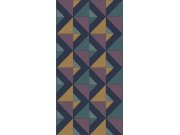 Geometrijska flis tapetna bordura za zid, ljubičasta, B39097, Arché, Cristiana Masi by Parato | Ljepilo Gratis
