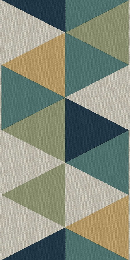 Geometrijska flis tapetna bordura za zid, plavo-zelena, B39095, Arché, Cristiana Masi by Parato | Ljepilo Gratis