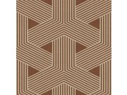 Smeđa flis tapeta za zid, geometrijski uzorak, 30134, Energie, Cristiana Masi by Parato | Ljepilo Gratis