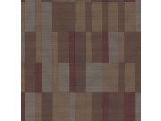 Smeđe-bordo geometrijska flis tapeta za zid, 43838, Terra, Cristiana Masi by Parato | Ljepilo Gratis