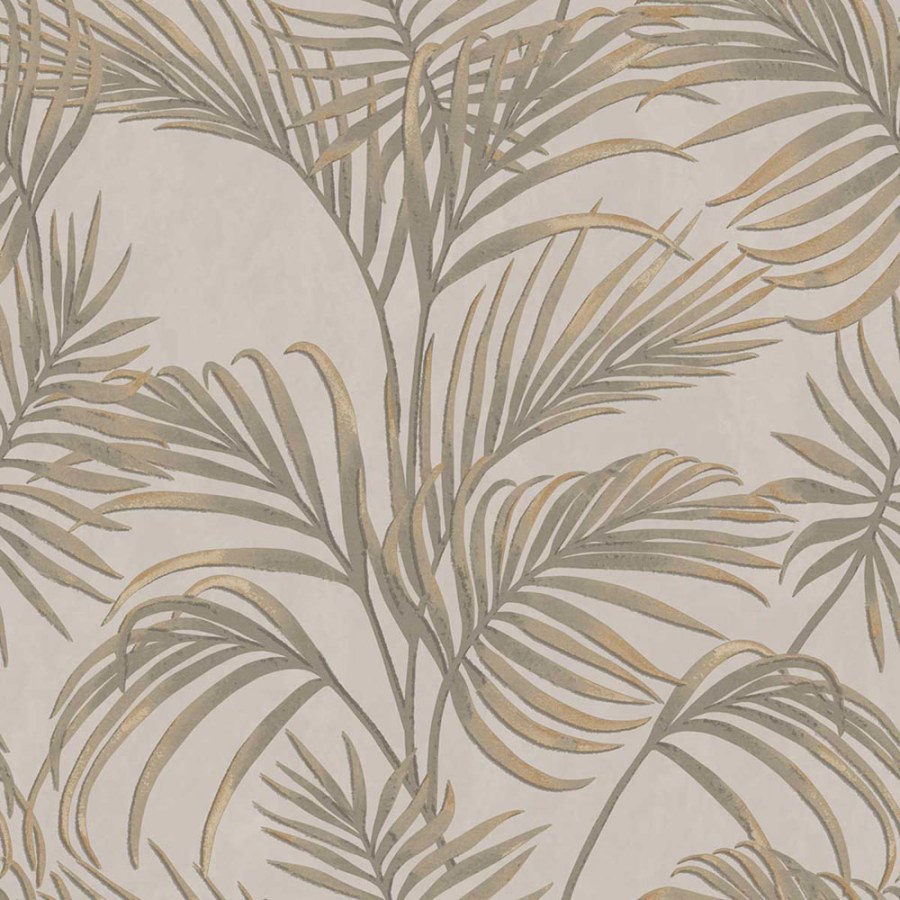 Luksuzna siva flis tapeta s palminim lišćem, 7733, Agora, Parato by Cristiana Masi | Ljepilo Gratis - Parato by Cristiana Masi