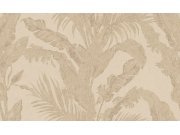 Luksuzna flis tapeta za zid, bež, lišće, imitacija dekorativne žbuke, 6603, Metamorphosis, Parato by Cristiana Masi | Ljepilo Gratis