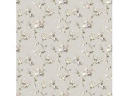 Siva flis tapeta za zid s cvjetnim uzorkom, 12315, Fiori Country, Parato | Ljepilo Gratis Parato by Cristiana Masi