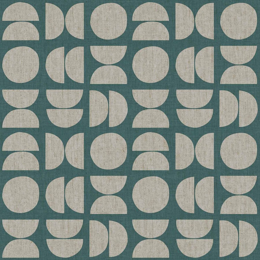 Tirkizna flis tapeta za zid, geometrijski uzorak, 30155, Energie, Cristiana Masi by Parato | Ljepilo Gratis