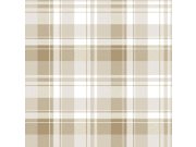 Flis tapeta za zid, bež, imitacija tartan tkanine, 8386, Blooming Garden 2, Parato by Cristiana Masi | Ljepilo Gratis Parato by Cristiana Masi