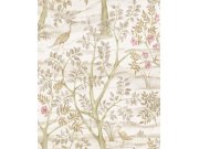 Flis tapeta za zid, bež, drveće, ptice, 8315, Blooming Garden 2, Parato by Cristiana Masi | Ljepilo Gratis Parato by Cristiana Masi