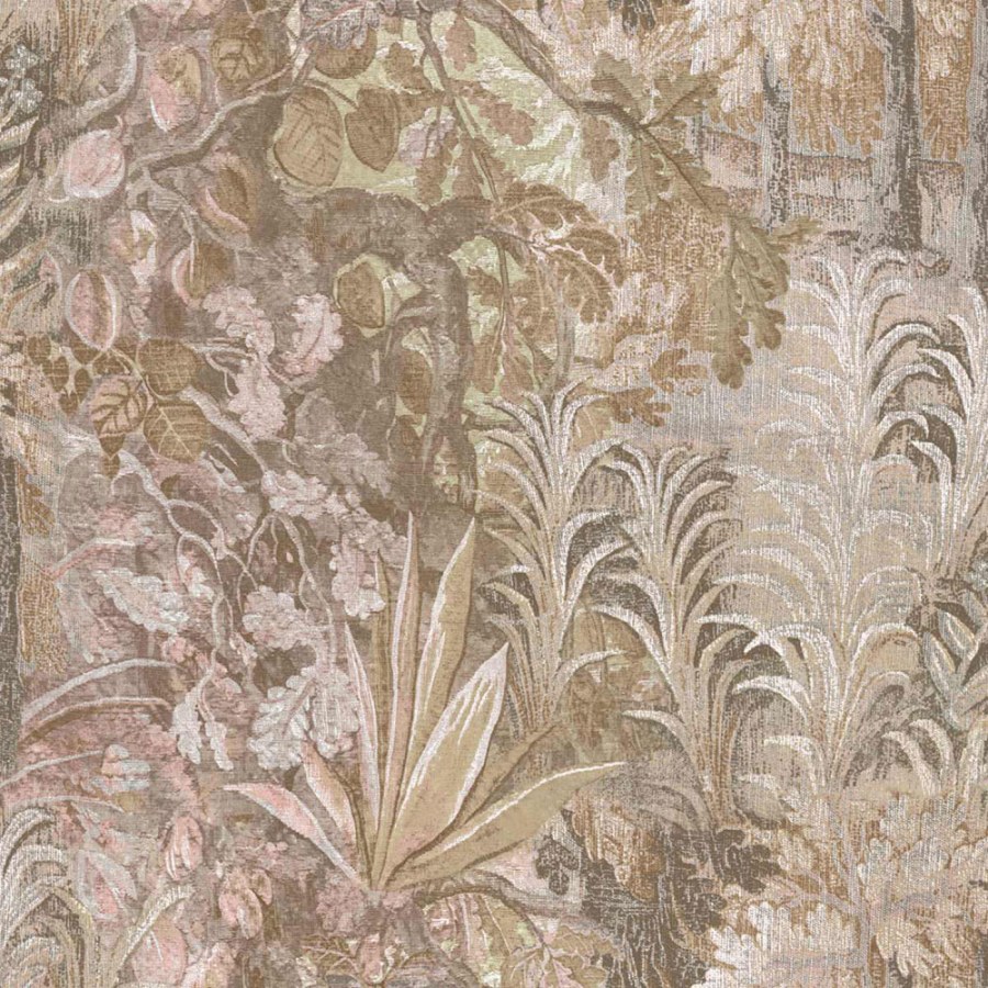 Flis tapeta za zid, bež, siva, biljke, lišće, 5822, Jaipur, Parato by Cristiana Masi | Ljepilo Gratis