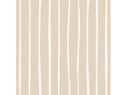 Flis tapeta za zid, bež-bijela, prugice, 4461, Momi, Parato by Cristiana Masi | Ljepilo Gratis Parato by Cristiana Masi