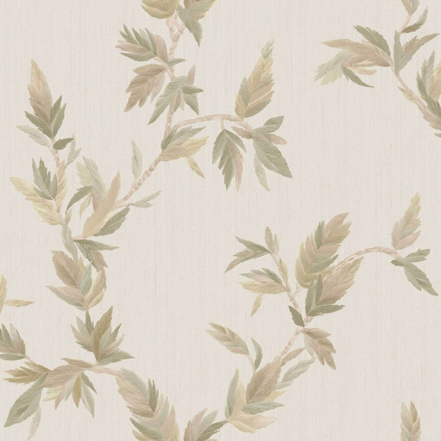 Flis tapeta za zid, bež-zelena, lišće, 35917, Ornamenta, Parato by Cristiana Masi | Ljepilo Gratis - Parato by Cristiana Masi
