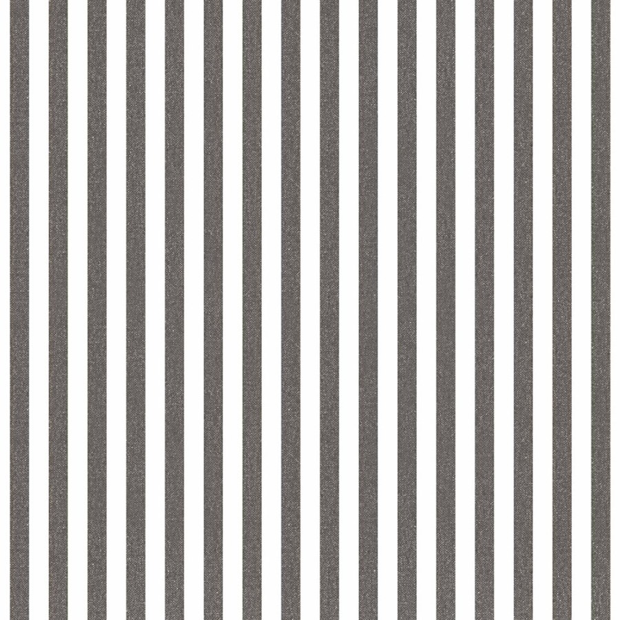 Flis tapeta za zid, crno-bijela, imitacija tkanine, pruge, 38439, Top Stripes, Parato by Cristiana Masi | Ljepilo Gratis