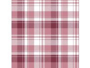 Flis tapeta za zid, crvena, imitacija tartan tkanine, 8389, Blooming Garden 2, Parato by Cristiana Masi | Ljepilo Gratis Parato by Cristiana Masi