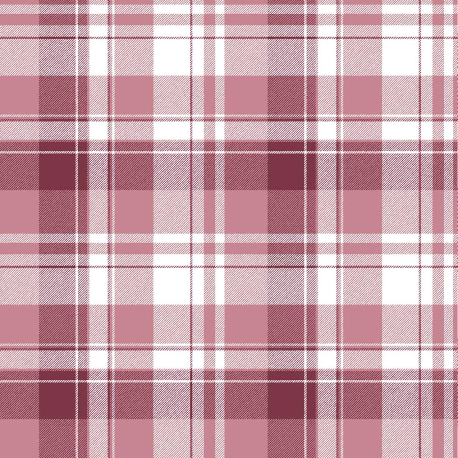 Flis tapeta za zid, crvena, imitacija tartan tkanine, 8389, Blooming Garden 2, Parato by Cristiana Masi | Ljepilo Gratis