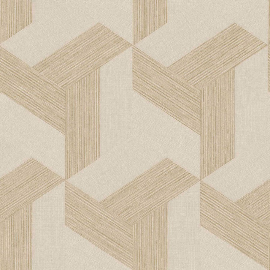 Flis tapeta za zid, geometrijska, bež, 27502, Sintesi, Cristiana Masi by Parato | Ljepilo Gratis - Parato by Cristiana Masi