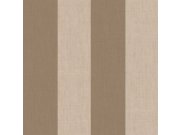 Flis tapeta za zid, smeđa, imitacija tkanine, pruge, 38479, Top Stripes, Parato by Cristiana Masi | Ljepilo Gratis Parato by Cristiana Masi