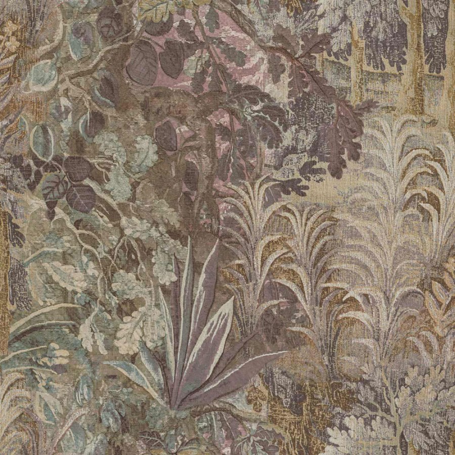Flis tapeta za zid, smeđa, siva, biljke, lišće, 5824, Jaipur, Parato by Cristiana Masi | Ljepilo Gratis