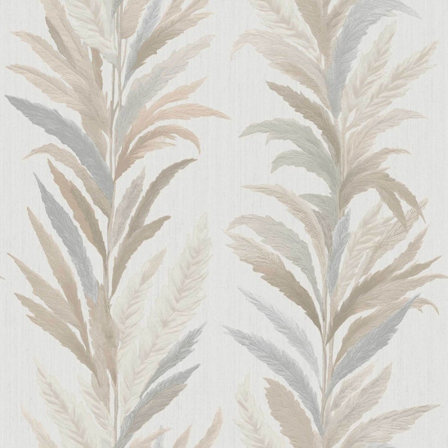 Flis tapeta za zid, krem-siva, lišće, 35903, Ornamenta, Parato by Cristiana Masi | Ljepilo Gratis - Parato by Cristiana Masi