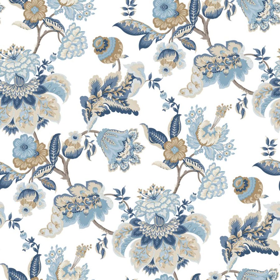 Flis tapeta za zid, plava, cvijeće, 8303, Blooming Garden 2, Parato by Cristiana Masi | Ljepilo Gratis