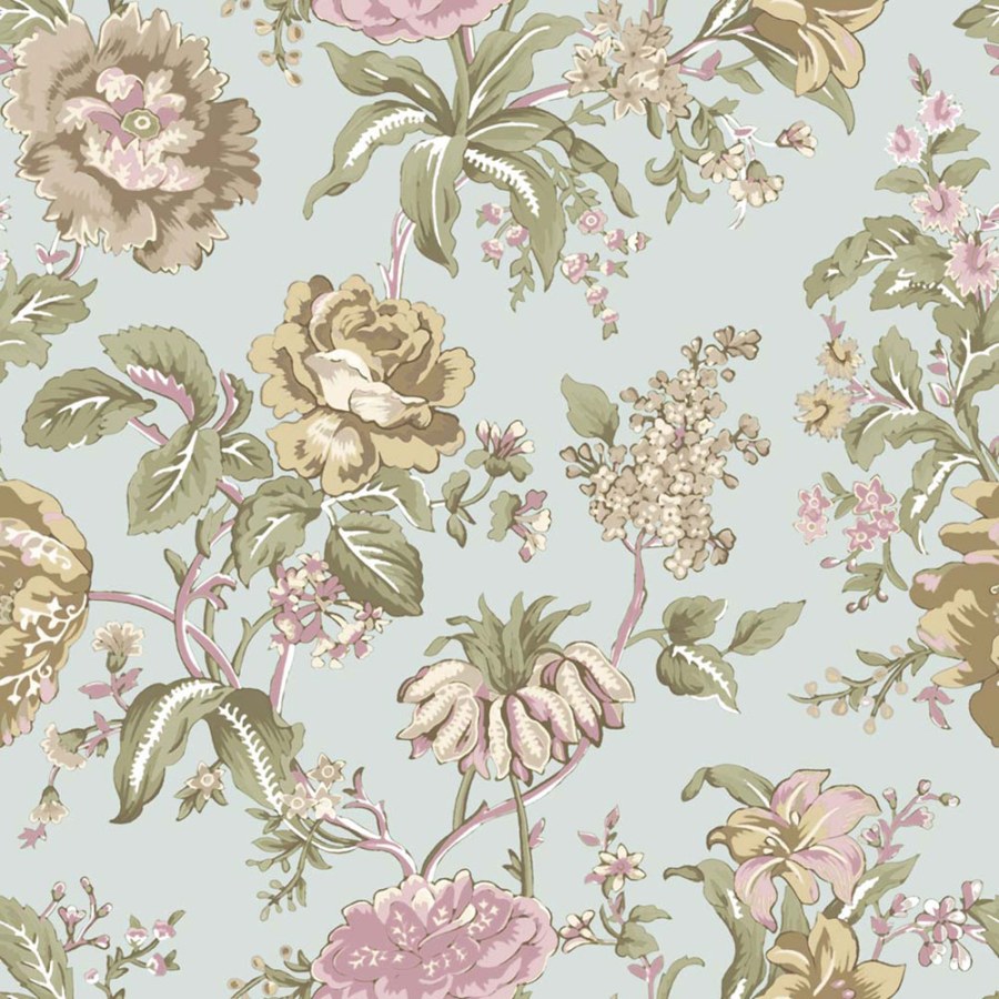 Flis tapeta za zid, plava, cvijeće, 8307, Blooming Garden 2, Parato by Cristiana Masi | Ljepilo Gratis - Parato by Cristiana Masi