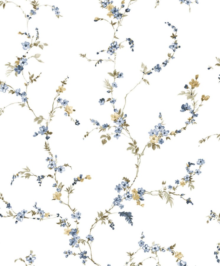 Flis tapeta za zid, plava, cvijeće, 8336, Blooming Garden 2, Parato by Cristiana Masi | Ljepilo Gratis
