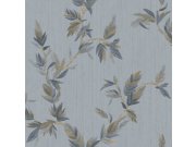 Flis tapeta za zid, plava, lišće, 35916, Ornamenta, Parato by Cristiana Masi | Ljepilo Gratis Parato by Cristiana Masi