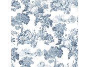 Flis tapeta za zid, plava, romantična, 8342, Blooming Garden 2, Parato by Cristiana Masi | Ljepilo Gratis Parato by Cristiana Masi