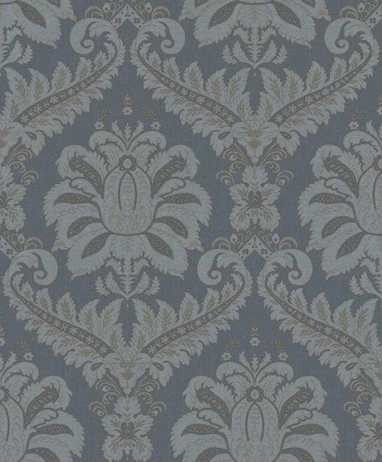 Flis tapeta za zid, plava, dvorska, 35926, Ornamenta, Parato by Cristiana Masi | Ljepilo Gratis - Parato by Cristiana Masi