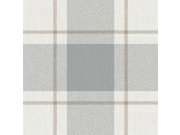 Flis tapeta za zid, plavo-bež, imitacija tkanine, 38406, Top Stripes, Parato by Cristiana Masi | Ljepilo Gratis Parato by Cristiana Masi