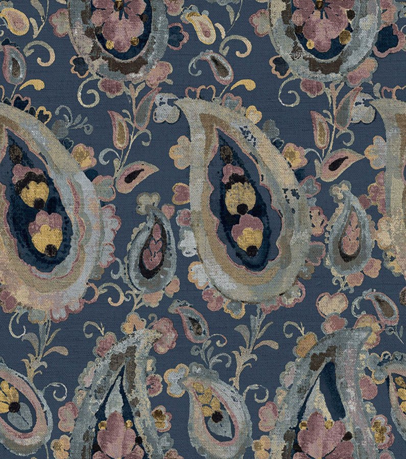 Flis tapeta za zid, ornamenti, plava, 39016, Arché, Cristiana Masi by Parato | Ljepilo Gratis