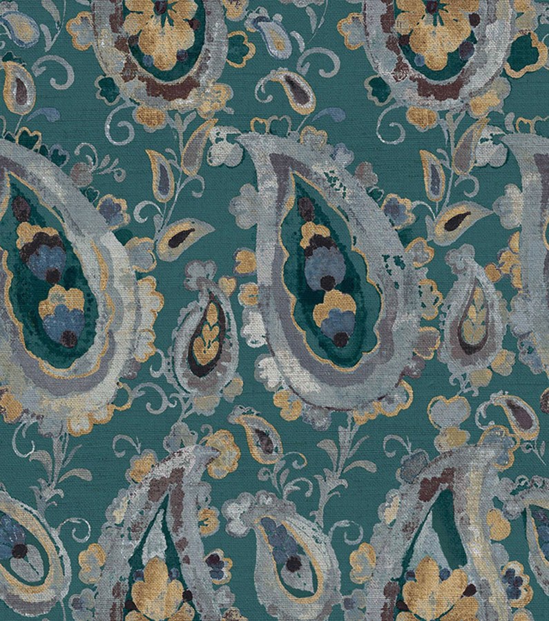 Flis tapeta za zid, ornamenti, tirkizna, 39017, Arché, Cristiana Masi by Parato | Ljepilo Gratis