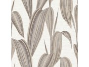 Flis tapeta za zid, siva, bež, lišće, 5831, Jaipur, Parato by Cristiana Masi | Ljepilo Gratis Parato by Cristiana Masi