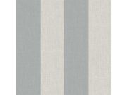 Flis tapeta za zid, sivo-plava, imitacija tkanine, pruge, 38476, Top Stripes, Parato by Cristiana Masi | Ljepilo Gratis Parato by Cristiana Masi