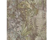 Flis tapeta za zid, zelena, smeđa, biljke, lišće, 5825, Jaipur, Parato by Cristiana Masi | Ljepilo Gratis Parato by Cristiana Masi