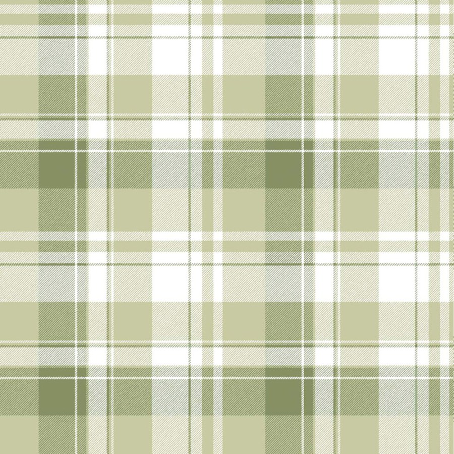 Flis tapeta za zid, zelena, imitacija tartan tkanine, 8388, Blooming Garden 2, Parato by Cristiana Masi | Ljepilo Gratis