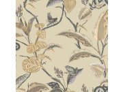 Flis tapeta za zid, zeleno-bež, lišće, 15509, Botany House, Cristiana Masi by Parato | Ljepilo Gratis Parato by Cristiana Masi