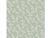 Zelena cvjetna flis tapeta za zid, 12355, Fiori Country, Parato | Ljepilo Gratis Parato by Cristiana Masi