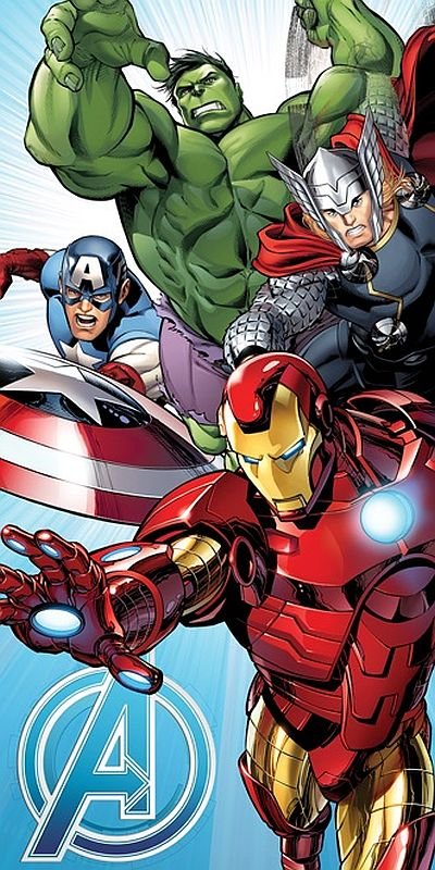 Osuška Avengers 02 70/140 - **plážové osušky** → **plažne ručnike**