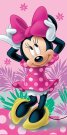 Osuška Minnie pink 02 70/140 Oušky, ručnici, pončo - **plážové osušky** → **plažne ručnike**
