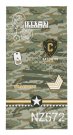 DETEXPOL Ručnik Army Pamuk - Frotir, 70/140 cm Oušky, ručnici, pončo - **plážové osušky** → **plažne ručnike**