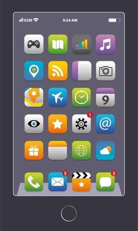 DETEXPOL Dječji ručnik Telefon Grey  Pamuk - Frotir, 50/30 cm