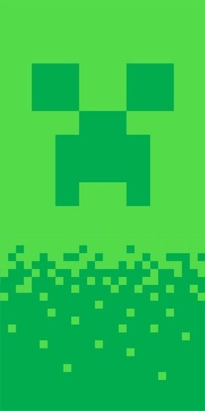 JERRY FABRICS Ručnik Minecraft Digital Creeper  Pamuk - Frotir, 70/140 cm
