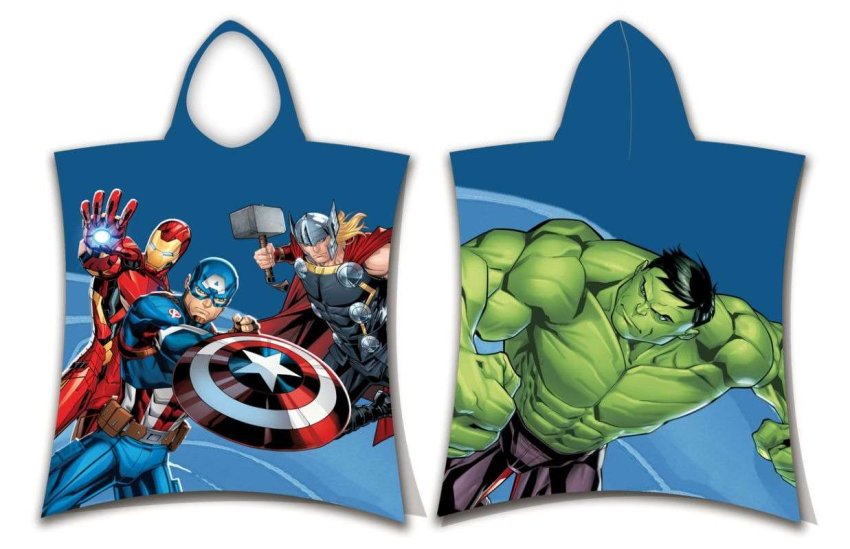 JERRY FABRICS Pončo Avengers Hero Pamuk - Frotir, 50/115 cm